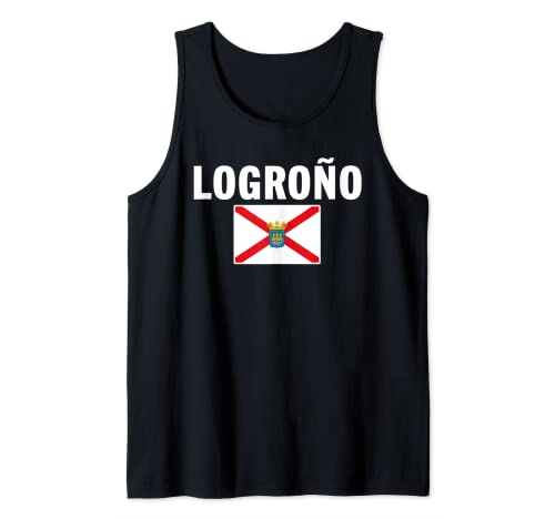 Camisetas de fútbol con la bandera de Logroño, regalo de viaje Camiseta sin Mangas