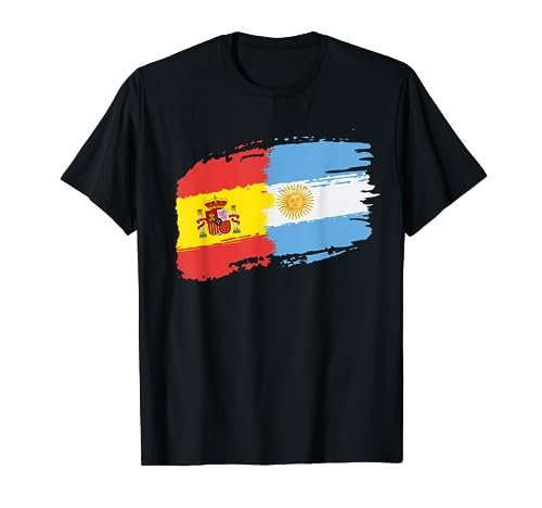 Argentina España Bandera de la hermandad Camiseta