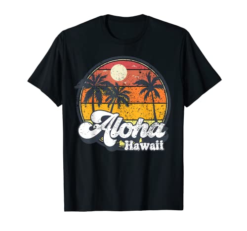 Aloha Hawaii viaje hawaiano isla palmeras playa vacaciones Camiseta