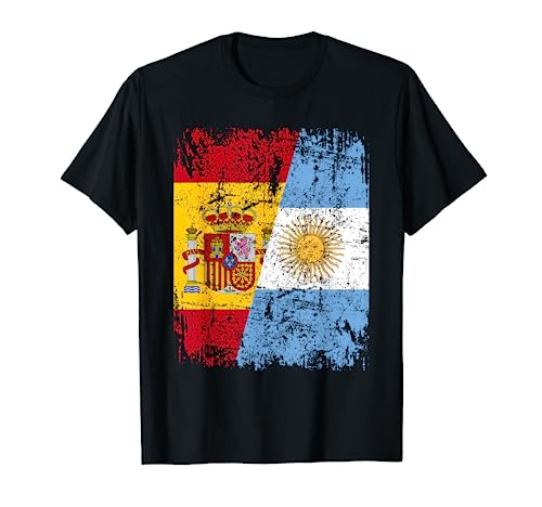 ARGENTINA ESPAÑA BANDERA de la AMISTAD ARGENTINA Camiseta