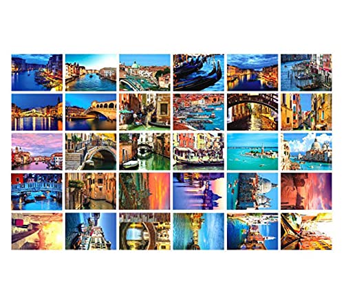 30 tarjetas postales artísticas retro de viaje del mundo (Venecia)