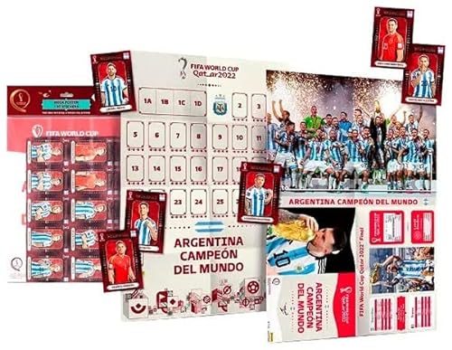 Panini FIFA World Cup Qatar 2022 - Juego completo de pegatinas de Winner Complete Set – Maxi póster + 30 pegatinas